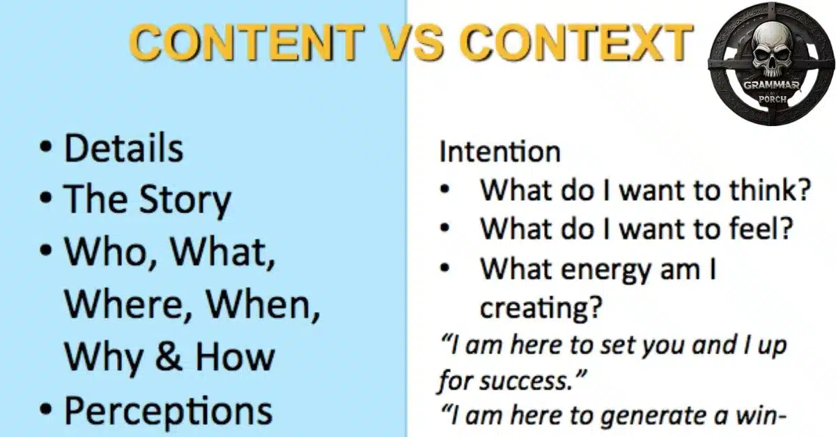 Content vs Context What’s the Difference