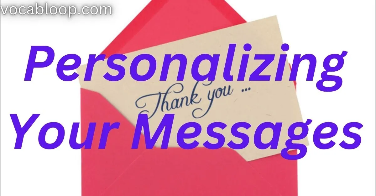 Personalizing Your Messages