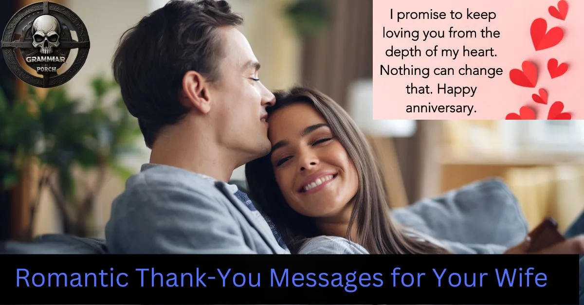 Romantic Thank-You Messages for Your Wife